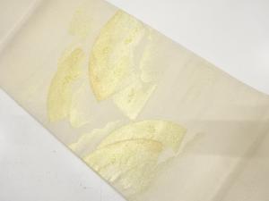 アンティーク　綴れ　地紙に雲模様織り出し袋帯（材料）